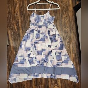 Simply Vera Wang Night Gown Pockets Dress Strappy Purple Pink White XS